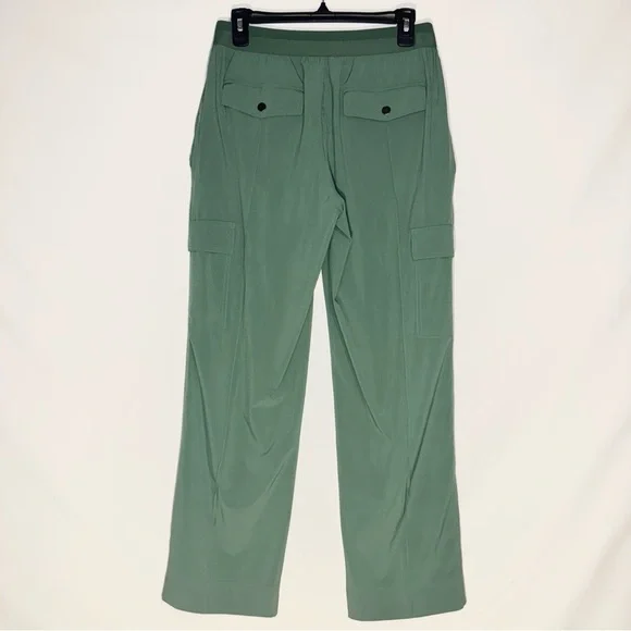 Athleta Venice High Rise Wide Leg Cargo Pants Green Size 8 - Picture 9 of 12